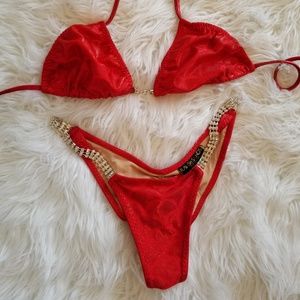Red Crystal Competition Suit